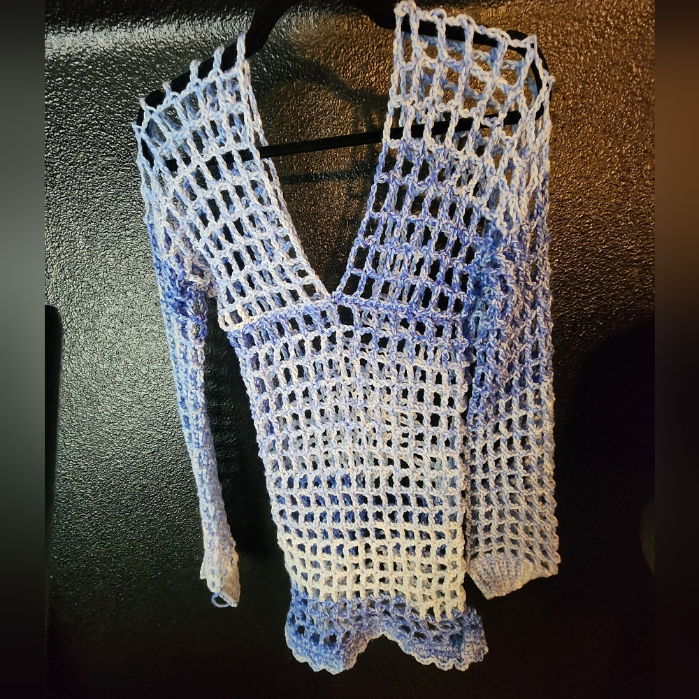 Hand Crocheted Bathing Suit Cover/Dress